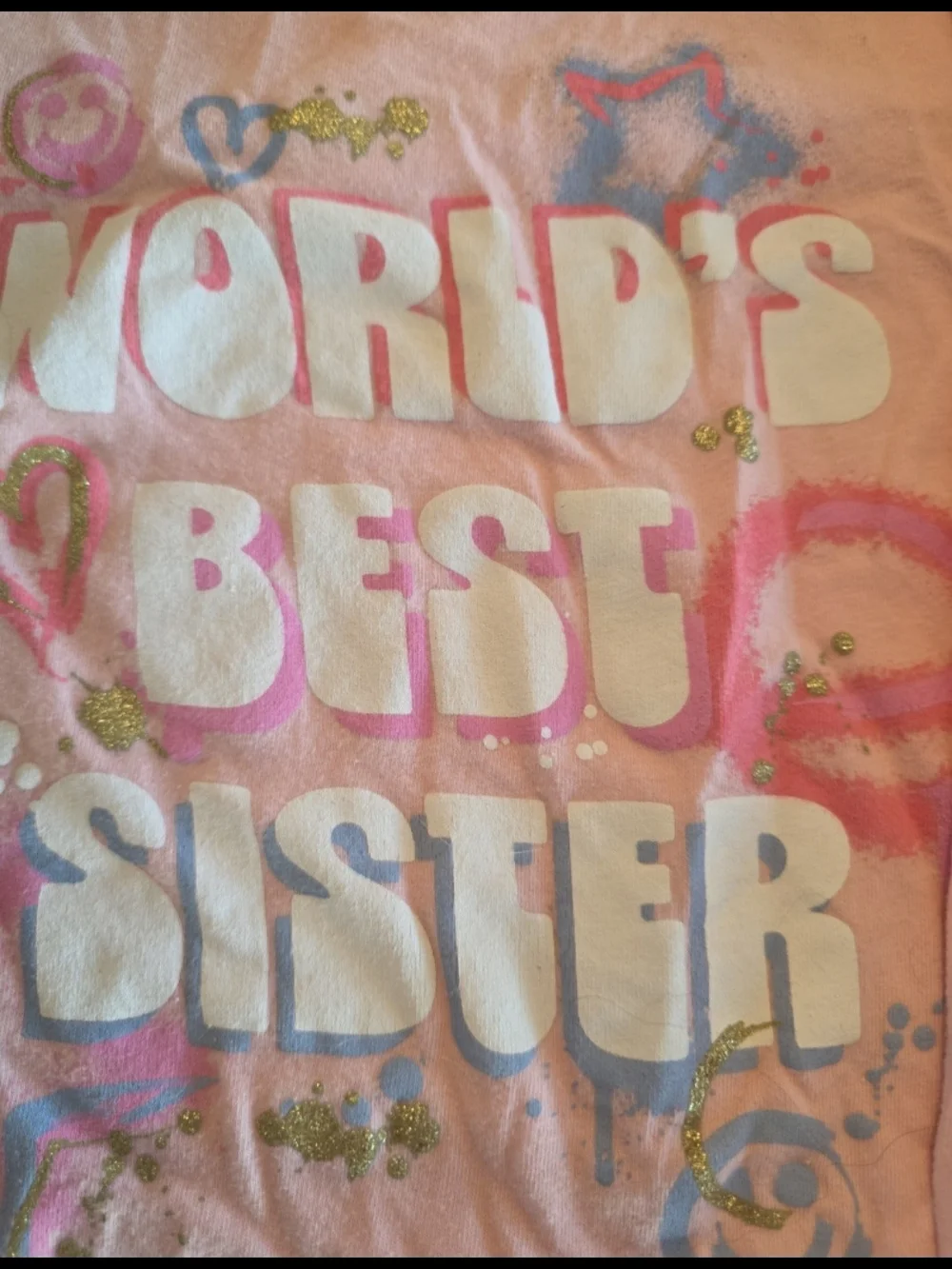 The Children's Place Light Pink 'World's Best Sister' Long Sleeve Tee